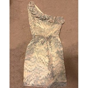 Pastel One Shoulder Cocktail Dress